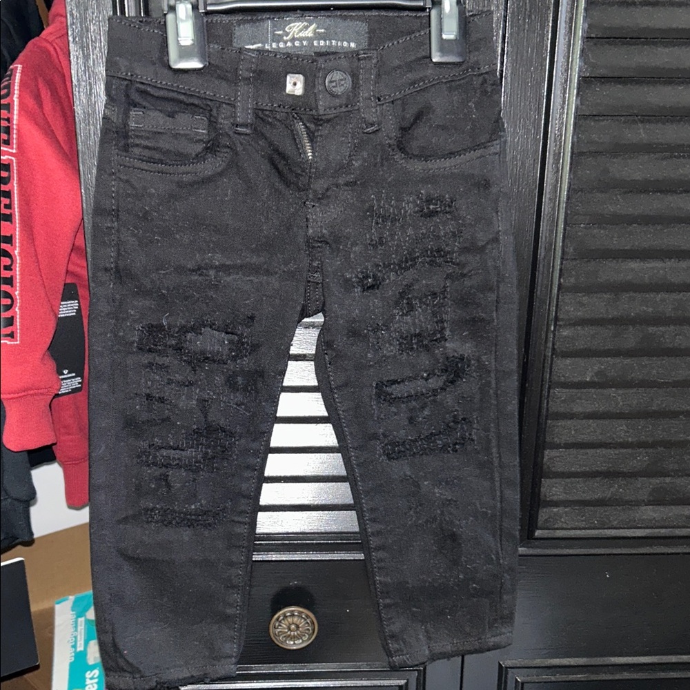 Jordan Craig Kids Black Distressed Jeans